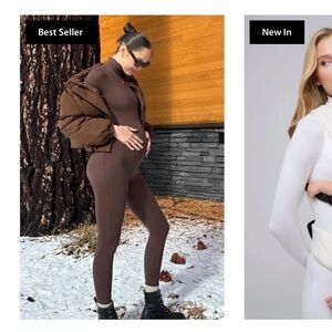 BUMPSUIT Penelope chocolate maternity unitard-NWT